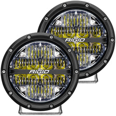 360-SERIES 6" LED LIGHT DRIVING BEAM PATTERN (WHITE BACKLIGHT) / PAIR