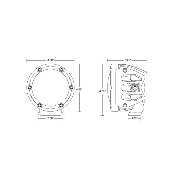 360-SERIES 4" LED LIGHT SPOT AMBER PRO LIGHT **NEW***