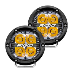 360-SERIES 4" LED LIGHT SPOT BEAM (AMBER BACKLIGHT)/ PAIR