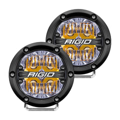 360-SERIES 4" LED LIGHT DRIVING BEAM (AMBER BACKLIGHT)/ PAIR