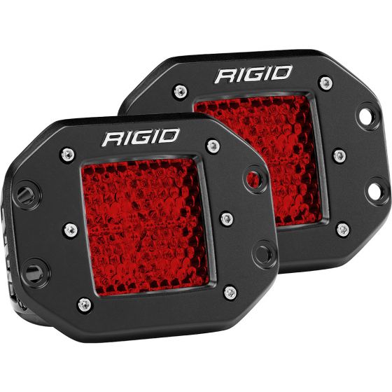 D-SERIES DIFFUSED REAR FACING HIGH/LOW FM RED SET OF 2