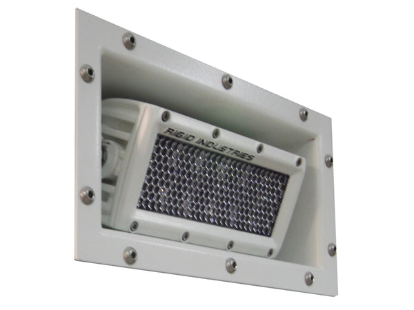 FLUSH MT BUCKET 6in. E/M WHT