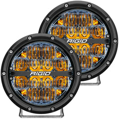 360-SERIES 6" LED LIGHT DRIVING BEAM PATTERN (AMBER BACKLIGHT) / PAIR